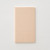 TAKEO PAPER Dressco Stitch Notebook Vellum edition. A slim, palm-sized notebook featuring a leather-textured vellum tan paper cover, stitched spine, and premium blank Bank Paper pages embedded with a Three Diamonds watermark. / Carnet cousu TAKEO PAPER Dressco Édition Vellum. Un carnet de poche mince arborant une couverture en papier vellum beige texture cuir, une reliure cousue et des pages blanches en papier de banque haut de gamme.