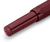Kaweco CLASSIC SPORT pocket fountain pen in high-gloss bordeaux wine red. Features a compact octagonal screw cap, a lightweight plastic body, and an engraved gold-plated steel nib, available in fine or medium sizes. / Stylo-plume de poche Kaweco CLASSIC SPORT en rouge bordeaux brillant. Présente un capuchon à vis octogonal compact, un corps en plastique léger, et une plume gravée en acier plaqué or, disponible en taille fine ou moyenne.