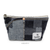 Luddite Denim Boat Pouch S in unique random patchwork Okayama denim from the Authentic Denim series. Compact boat-shaped design with metal zipper, internal zippered divider pocket, and vintage workwear stitching and labels. One-of-a-kind pattern placement. Made in Japan. Pochette bateau en denim Luddite S au motif patchwork aléatoire unique en denim Okayama de la série Authentic Denim. Design compact en forme de bateau avec fermeture éclair métallique, poche intérieure zippée et détails workwear vintage (coutures et étiquettes). Motif unique sur chaque pièce. Fabriquée au Japon.