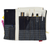 Luddite Denim Bendy Pen Case Essential in unique Random Patchwork Okayama denim from the Authentic Denim series. Compact three-fold design with YKK zipper, secure flap, dedicated ruler pocket, and durable Sleki lining. Each piece features unique pattern placement. Made in Japan. Étui à stylos Bendy Essential en denim Okayama au motif Random Patchwork unique de la série Authentic Denim. Design compact à trois volets avec fermeture éclair YKK, rabat de sécurité, poche dédiée pour règle et doublure Sleki résistante. Chaque pièce présente un placement de motif unique. Fabriqué au Japon.