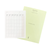 LACONIC Style Sticker Monthly pack showing a large undated monthly calendar planner sticker attached to notebook paper. / Lot de stickers LACONIC Style Monthly montrant un grand autocollant d'agenda mensuel non daté collé sur la page d'un carnet.