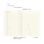 LACONIC Style Notebook A5 To Do open to a two-page spread showing a 31-item task list on the left and a grid memo page on the right. / Carnet LACONIC Style A5 To Do ouvert sur une double page montrant une liste de 31 tâches à gauche et une page de notes quadrillée à droite.
