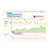 LACONIC Style Notebook A5 Gantt Chart open to a two-page spread showing a horizontal timeline chart for project tracking and goal charting. / Carnet LACONIC Style A5 Gantt Chart ouvert sur une double page montrant un diagramme de Gantt horizontal pour la gestion de projet et le suivi des objectifs.