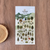 Suatelier Sticker sheet featuring a farmer with a lot of trees and various forest elements like mushrooms, animals, and leaves. / Planche d'autocollants Suatelier présentant un fermier avec de nombreux arbres et divers éléments forestiers tels que des champignons, des animaux et des feuilles.