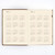 Hobonichi 5-Year Techo A5 2027-2031 five-year daily journal with brown textured cover and gold foil details. / Journal quinquennal Hobonichi 5-Year Techo A5 2027-2031 avec couverture texturée marron et détails en feuille d'or.