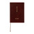 Hobonichi 5-Year Techo A6 2027-2031 pocket five-year daily journal with textured brown cover and gold foil accents. / Journal quinquennal de poche Hobonichi 5-Year Techo A6 2027-2031 avec couverture texturée marron et détails en feuille d'or.