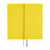 Hobonichi Techo 2027 Weeks in Colors: Canaria Yellow. Slim hardcover weekly planner with a sunny yellow woven bookbinding cover, matte white 2027 foil, and a wallet-sized weekly horizontal layout. Hobonichi Techo 2027 Weeks, couleur Colors : Canaria Yellow. Agenda hebdomadaire mince à couverture rigide, textile de reliure jaune soleil, millésime 2027 en foil blanc mat et format portefeuille à mise en page hebdomadaire horizontale.