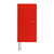 Hobonichi Techo 2027 Weeks in Colors: Poppy Red. Slim hardcover weekly planner with a vivid scarlet woven bookbinding cover, gold 2027 foil, and a wallet-sized weekly horizontal layout. Hobonichi Techo 2027 Weeks, couleur Colors : Poppy Red. Agenda hebdomadaire mince à couverture rigide, textile de reliure rouge coquelicot, millésime 2027 en foil or et format portefeuille à mise en page hebdomadaire horizontale.