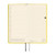 Hobonichi Techo 2027 Weeks Mega Colors: Canaria Yellow. Slim expanded hardcover weekly planner in sunny yellow with matte white 2027 foil and extra grid memo pages. Hobonichi Techo 2027 Weeks Mega Colors : Canaria Yellow. Agenda hebdomadaire mince à couverture rigide jaune soleil, millésime 2027 en foil blanc mat et pages mémo quadrillées supplémentaires.