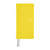 Hobonichi Techo 2027 Weeks Mega Colors: Canaria Yellow. Slim expanded hardcover weekly planner in sunny yellow with matte white 2027 foil and extra grid memo pages. Hobonichi Techo 2027 Weeks Mega Colors : Canaria Yellow. Agenda hebdomadaire mince à couverture rigide jaune soleil, millésime 2027 en foil blanc mat et pages mémo quadrillées supplémentaires.