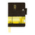 Hobonichi Techo A5 Cousin Cover Akiko Miyakoshi: An Airport at Night. Textured polyester cover with a continuous night-airport scene in warm yellow light, yellow ribbon bookmarks and a hidden pocket detail. Couverture Hobonichi Techo A5 Cousin Akiko Miyakoshi : An Airport at Night. Polyester texturé, scène d’aéroport de nuit en lumières jaunes continues, signets jaune vif et détail caché dans la poche.