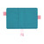 Hobonichi Techo A6 Original Cover Colors: Blue Parasol. Polyester cover in vivid turquoise blue and retro pink with butterfly-stopper pen holders and two charm bookmarks. Couverture Hobonichi Techo A6 Original Colors : Blue Parasol. Polyester turquoise vif et rose rétro, porte-stylos papillon et deux signets à breloques.