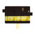 Hobonichi Techo A6 Original Cover Akiko Miyakoshi: An Airport at Night. Textured polyester cover with a continuous night-airport scene in warm yellow light, yellow ribbon bookmarks and a hidden pocket detail. Couverture Hobonichi Techo A6 Original Akiko Miyakoshi : An Airport at Night. Polyester texturé, scène d’aéroport de nuit en lumières jaunes continues, signets jaune vif et détail caché dans la poche.