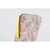 Hobonichi Techo Weeks Cover Liberty Fabrics: Michelle. Tana Lawn zip cover in a 1933 mixed floral print with pale yellow leather lining and zipper pull. Couverture Weeks Hobonichi Techo Liberty Fabrics : Michelle. Housse zippée Tana Lawn à imprimé floral 1933, doublure et tirette en cuir jaune pâle.