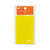 Hobonichi Add-on Pocket Card Size. Pack of ten thin clear PP pockets with a yellow background for business cards and stamps, self-adhesive. Poche Add-on Hobonichi format carte. Lot de dix pochettes PP fines et transparentes fond jaune, autocollantes, pour cartes de visite et timbres.