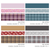BGM School Colours Washi Tape Set Gray. Three foil-stamped washi rolls (15 / 20 / 30 mm × 3 m) in grey school-uniform checks. Set de rubans washi BGM School Colours Gray. Trois rouleaux washi dorés (15 / 20 / 30 mm × 3 m), carreaux d’uniforme gris.