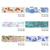 BGM Flower & Leaf Washi Tape Tsudo Kusa (2 cm). A 20 mm × 5 m foil-stamped washi roll of wood-sorrel plant motifs. Ruban washi BGM Flower & Leaf Tsudo Kusa (2 cm). Rouleau washi 20 mm × 5 m doré, motif d’oxalis / herbe-tambour.