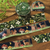 BGM Pieni Stitch Washi Tape Forest (2 cm). A 20 mm × 5 m foil-stamped washi roll of a small embroidered forest. Ruban washi BGM Pieni Stitch Forest (2 cm). Rouleau washi 20 mm × 5 m, petite forêt brodée et dorure.