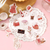 BGM Maiden's Moment Sticker Set Me Time. A foil-stamped flake pack of 45 stickers (15 designs × 3) for a quiet hour at home. Set d’autocollants BGM Maiden's Moment Me Time. 45 stickers dorés (15 motifs × 3) pour un moment à soi à la maison.