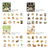 BGM Today’s Cafe Sticker Set Old House Cafe. A foil-stamped flake pack of 45 old-house café stickers (15 designs × 3) in a 90 × 100 mm sleeve. Set d’autocollants BGM Today’s Cafe Old House Cafe. 45 stickers café maison ancienne dorés (15 motifs × 3), pochette 90 × 100 mm.