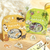 BGM Petit Story Sticker Set Garden. A foil-stamped flake pack of 45 gardening stickers (15 designs × 3) in a 90 × 100 mm sleeve. Set d’autocollants BGM Petit Story Garden. 45 stickers jardinage dorés (15 motifs × 3), pochette 90 × 100 mm.