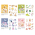 BGM Dolce Vita Sticker Set Letter of Happiness. A foil-stamped clear PET pack of 30 letter-and-note stickers (10 designs × 3). Set d’autocollants BGM Dolce Vita Letter of Happiness. 30 stickers lettres transparents dorés (10 motifs × 3), PET.