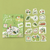 BGM Piece of The Journey Sticker Set To The Forest. A foil-stamped flake pack of 45 forest-journey stickers (15 designs × 3) in a 90 × 100 mm sleeve. Set d’autocollants BGM Piece of The Journey To The Forest. 45 stickers voyage en forêt dorés (15 motifs × 3), pochette 90 × 100 mm.