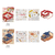 BGM Diorama 2.5D Sticker Set Chinese Cuisine. A fold-out 128 × 130 mm two-sheet PET-and-paper diorama of a panda-run Chinese restaurant. Set d’autocollants BGM Diorama 2.5D Chinese Cuisine. Diorama 128 × 130 mm, deux feuilles PET et papier, restaurant chinois tenu par un panda.