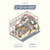 BGM Diorama 2.5D Sticker Set Supermarket. Two 128 × 130 mm fold-open PET-and-paper sheets of a container-shaped supermarket. Set d’autocollants BGM Diorama 2.5D Supermarket. Deux feuilles 128 × 130 mm PET et papier, supermarché en conteneur à ouvrir.