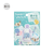 BGM Fuwari Sketch Sticker Set Blue. A pack of 30 soft blue write-on and decorative sketch stickers (10 designs × 3) in a 100 × 130 mm sleeve. Set d’autocollants BGM Fuwari Sketch Blue. 30 stickers croquis bleu clair à écrire (10 motifs × 3), pochette 100 × 130 mm.