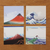 Cozyca Memo Pad Hokusai. A 100 × 90 mm block of 120 sheets in four Thirty-six Views of Mount Fuji designs, PET cover. Bloc-notes Cozyca Hokusai. 120 feuilles 100 × 90 mm, quatre motifs des Trente-six vues du mont Fuji, couverture PET.