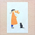 Cozyca × Mariko Fukuoka Postcard Set Meow. Ten 100 × 148 mm postcards in five cat-life designs. Set cartes postales Cozyca × Mariko Fukuoka Meow. Dix cartes 100 × 148 mm, cinq scènes de vie avec chats.