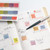 Hobonichi x TSUKI no IRO Translucent Sticky Notes Tiles 12 monthly colors set. / Notes repositionnables translucides Hobonichi x TSUKI no IRO motif Carreaux ensemble de 12 couleurs.