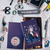 La Dolce Vita 10th Anniversary Notebook Dark Blue Floral B6 Slim blank notebook. / Carnet de notes vierge La Dolce Vita 10th Anniversary Dark Blue Floral format B6 Slim.