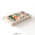 Midori 5-Year Diary Embroidered Floral Beige cloth cover journal. / Journal intime 5 ans Midori brode motif floral beige tissu fait au Japon.