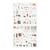 MIDORI PET Planner Sticker Interior Design clear reusable stickers for monthly blocks. / Autocollants repositionnables pour agenda MIDORI PET motif decoration interieure aquarelle fait au Japon.