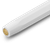 Kaweco CLASSIC SPORT pocket fountain pen in high-gloss white. Features a compact octagonal screw cap, a lightweight plastic body, and an engraved gold-plated steel nib, available in fine or medium sizes. / Stylo-plume de poche Kaweco CLASSIC SPORT en blanc brillant. Présente un capuchon à vis octogonal compact, un corps en plastique léger, et une plume gravée en acier plaqué or, disponible en taille fine ou moyenne.