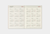 TRAVELER'S Notebook 2027 Monthly Diary Passport Size refill set with guide and customized sticker. / Recharge de calendrier mensuel 2027 pour TRAVELER'S Notebook format passeport avec guide et autocollant personnalisé.