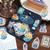 BGM Washi Sticker Set - Blue Cafe