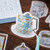 BGM Washi Sticker Set - Blue Cafe