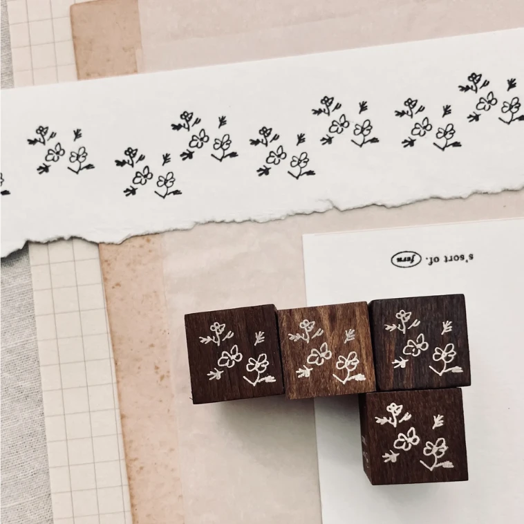 Some Sort of Fern Mini Rubber Stamp - Cosmos