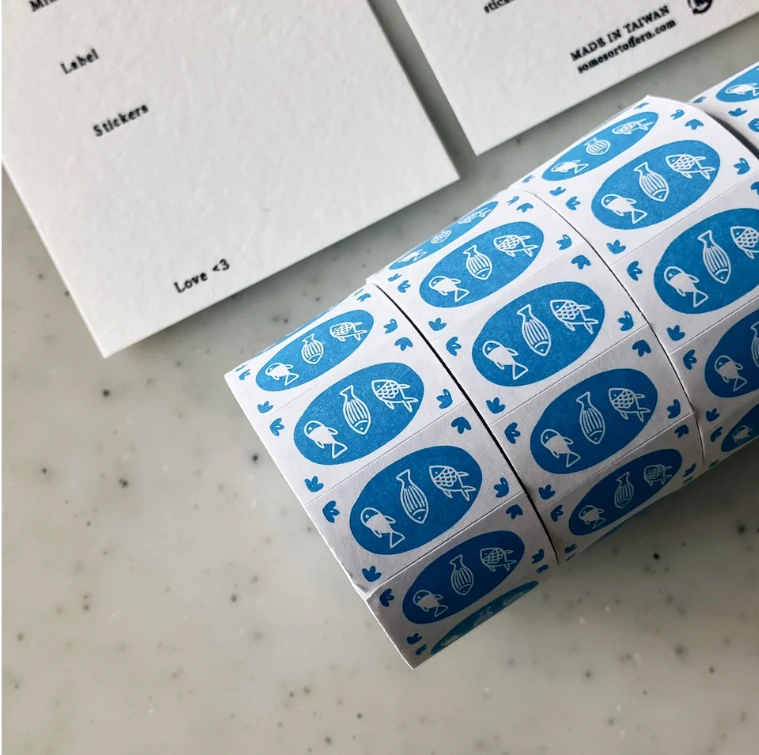 Some Sort of Fern Mini Sticker Roll - Mini Fishes