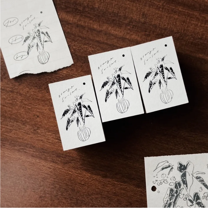 Some Sort of Fern Rubber Stamp - Sunset Plants