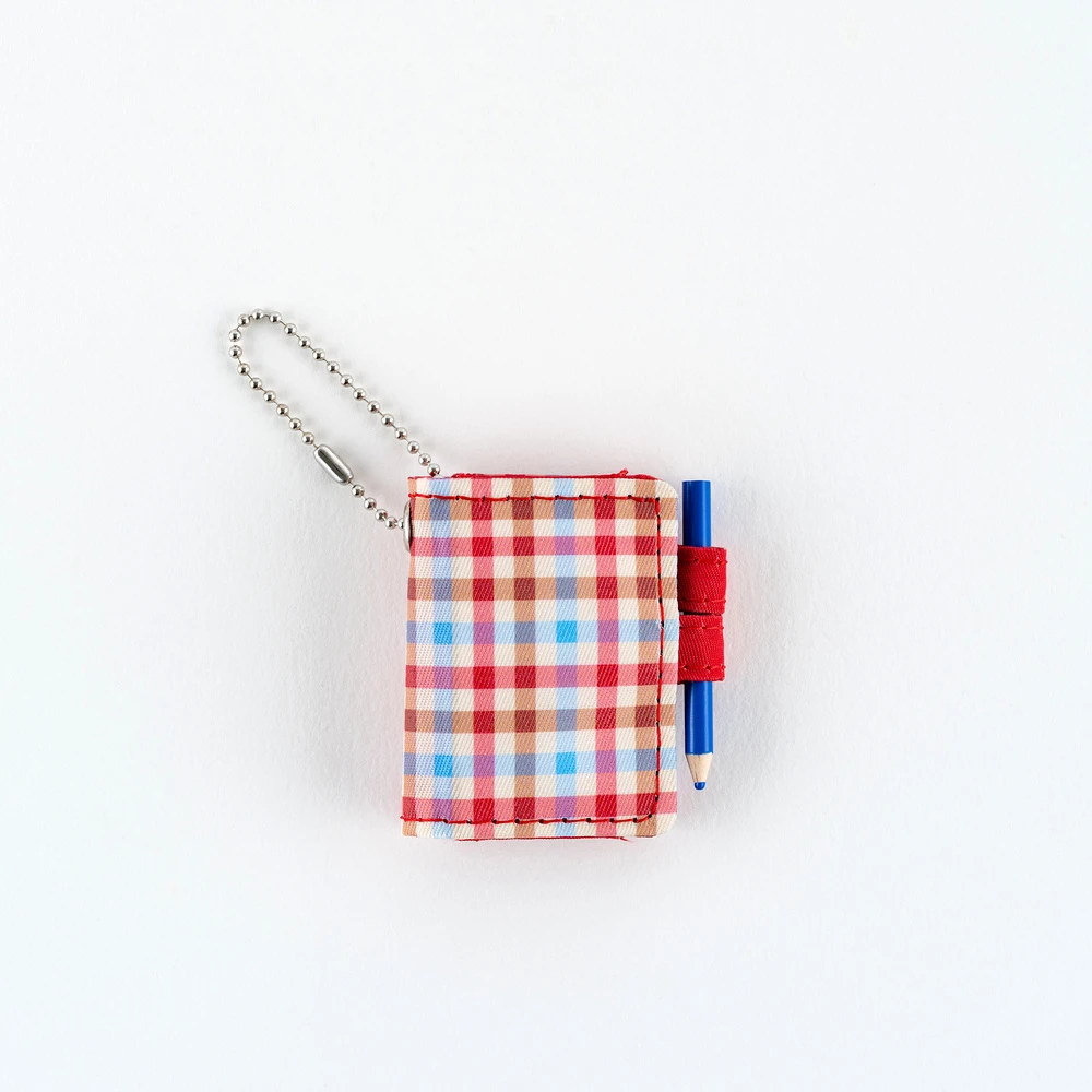 Hobonichi Techo Mini Keychain - Bright Plaid