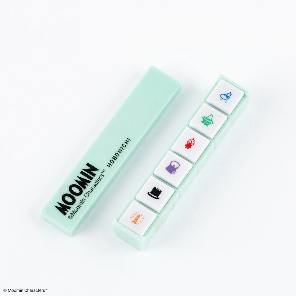 Hobonichi x Kodomo no Kao Pochitto6 Push-Button Stamp - Moomin