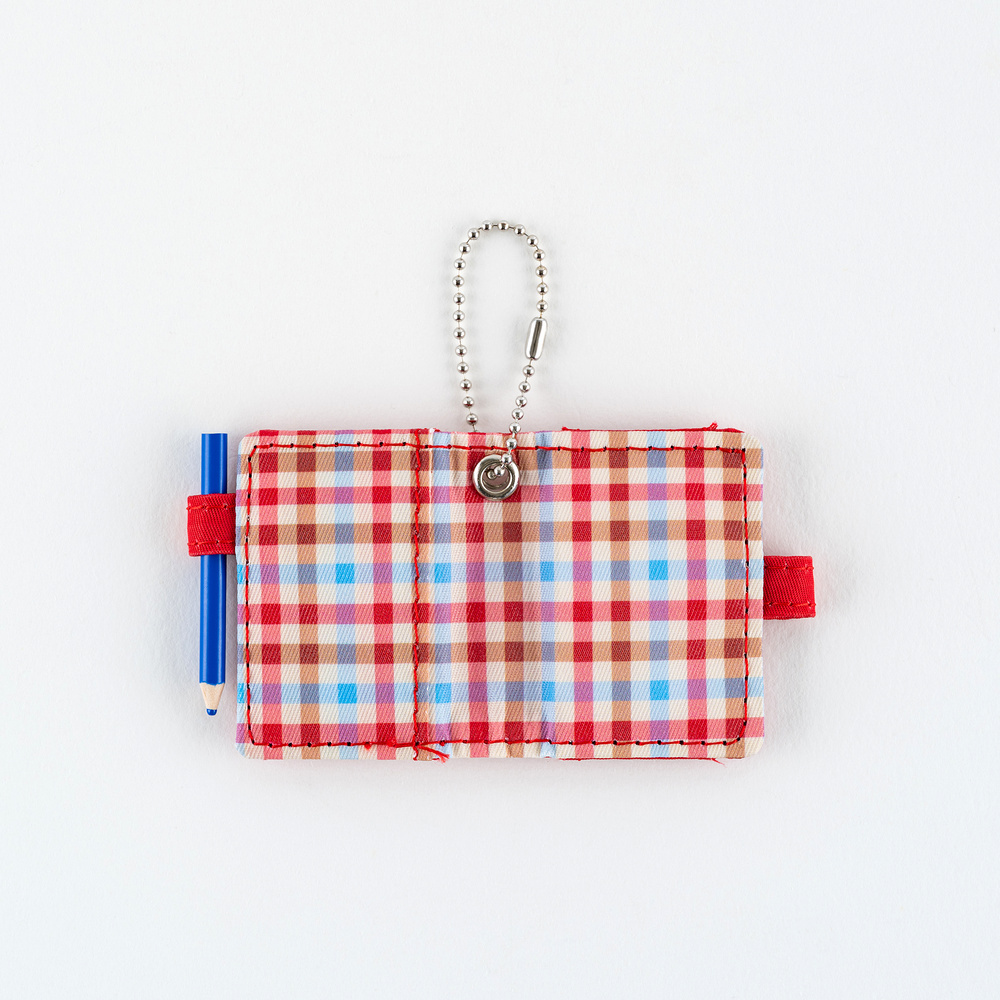 Hobonichi Techo Mini Keychain - Bright Plaid