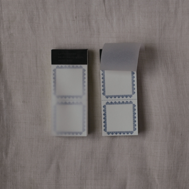 Classiky Letterpress Memo Pad - Dark Blue