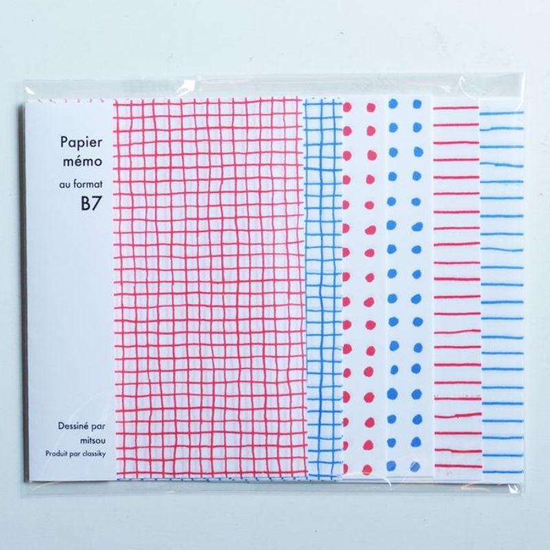 Classiky Mitsou B7 Memo Paper Set