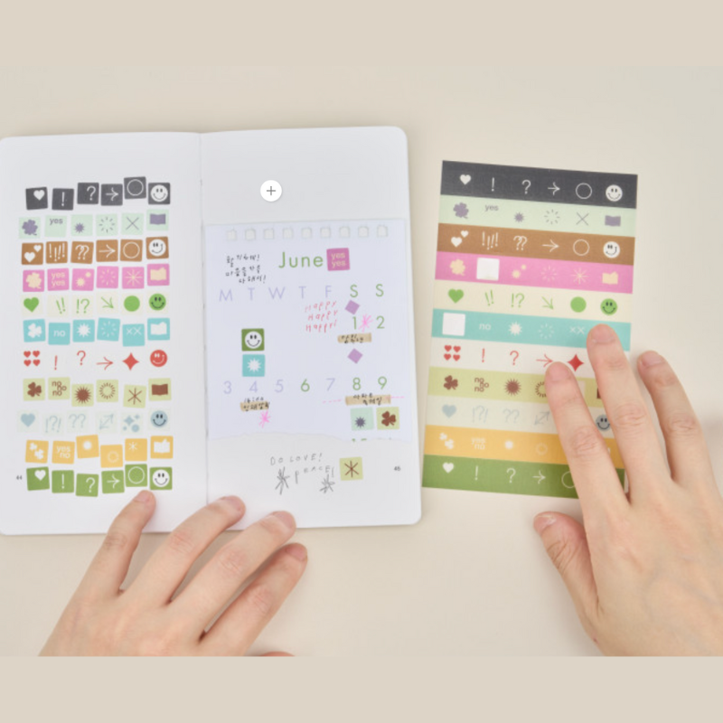 Analogue Keeper Washi Label Sticker Set - Symbol (3 sheets)