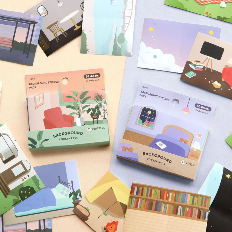 ICONIC Daily Background Sticker Pack (2 options)